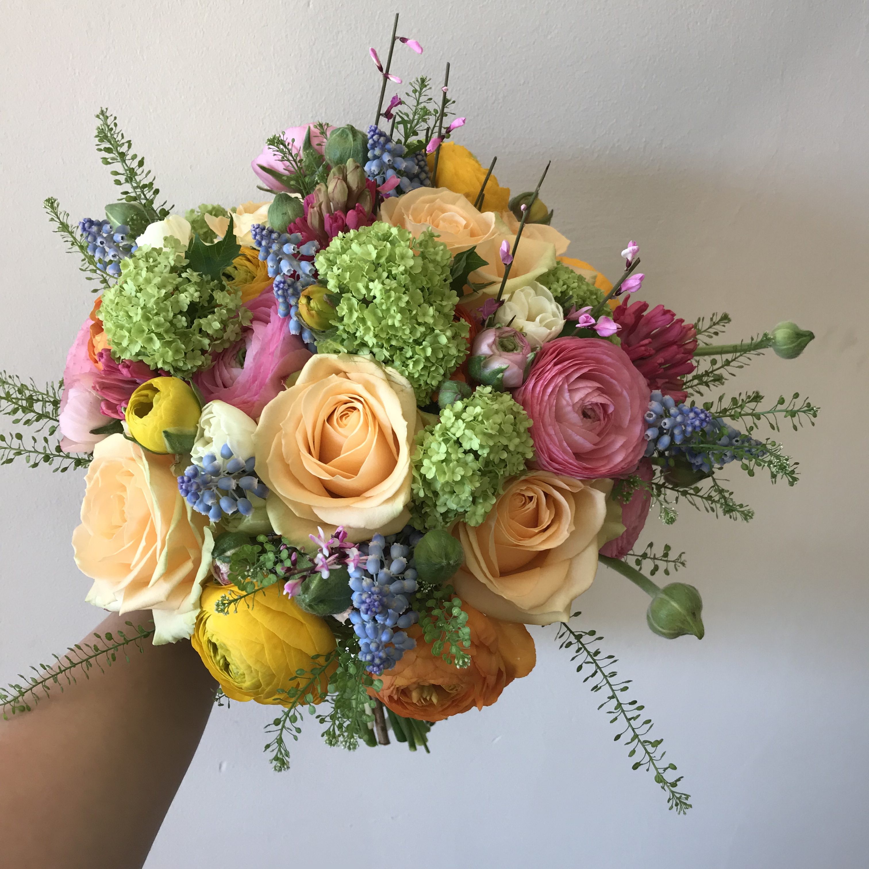 Spring bridal bouquet, wedding flowers buckinghamshire
