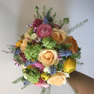 Spring wedding bouquet
