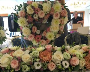 Floral wreath flowers