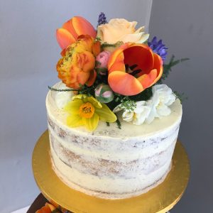 Floral cake topper