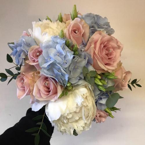 Pink and Blue Wedding