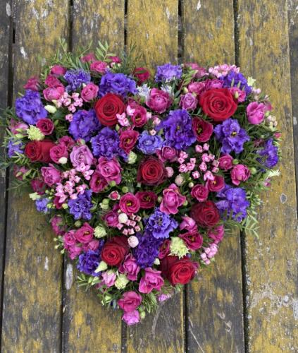 Red, Purple & Pink Heart