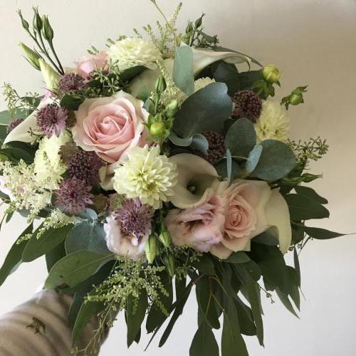Blush Pink and Calla Lily Brides Bouquet